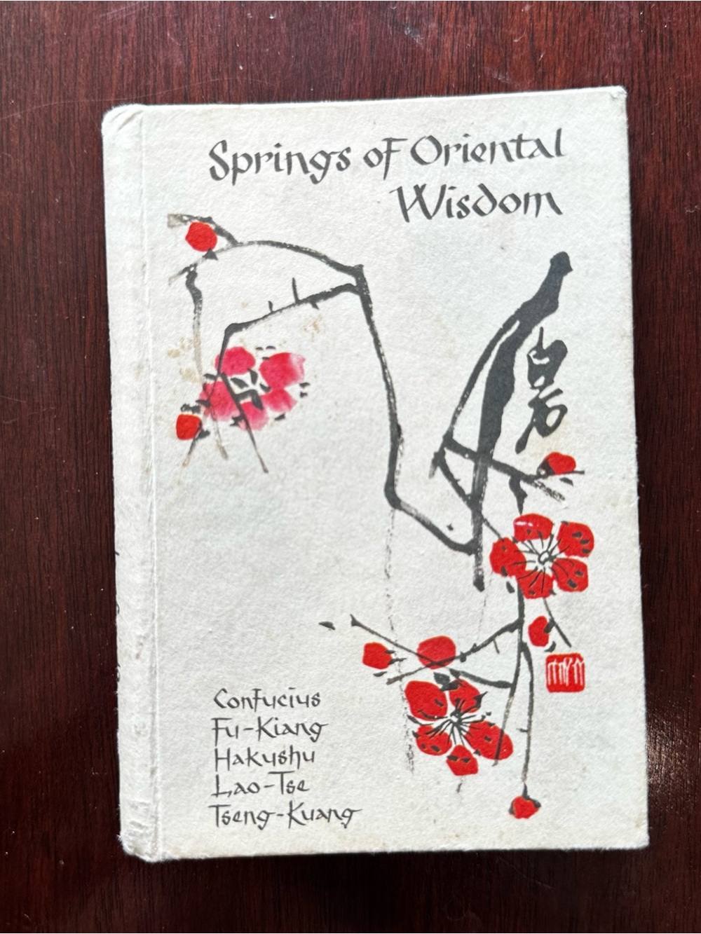 1964 Small Vintage Hardcover Springs of Oriental Wisdom Book Philosophy